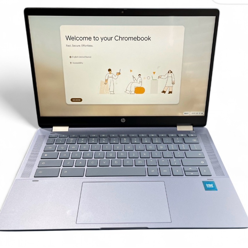 HP Silver Chromebook Laptop
